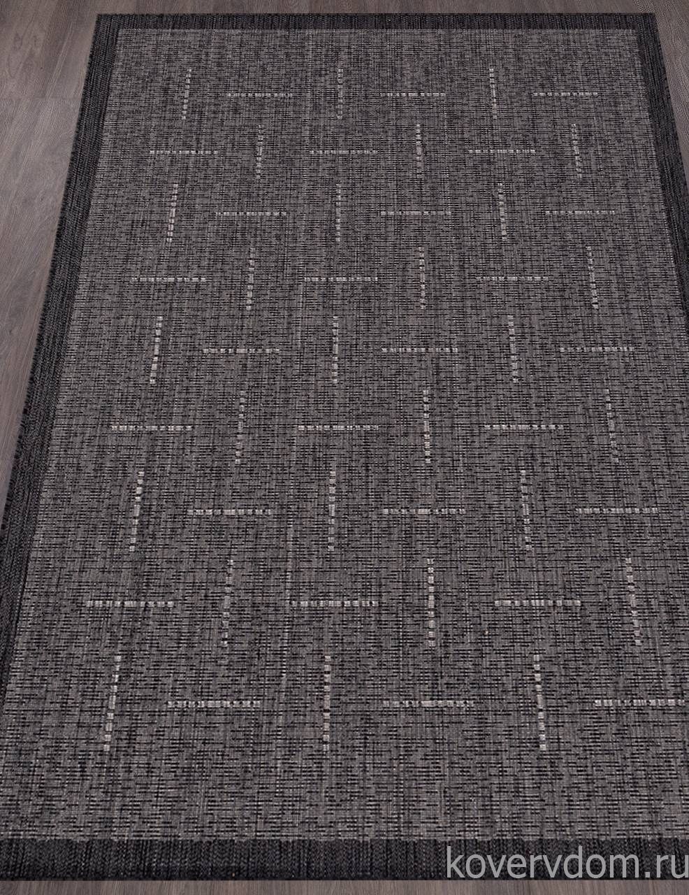 Ковер циновка VEGAS S008 BLACK-GRAY Ковер циновка VEGAS S008 BLACK-GRAY