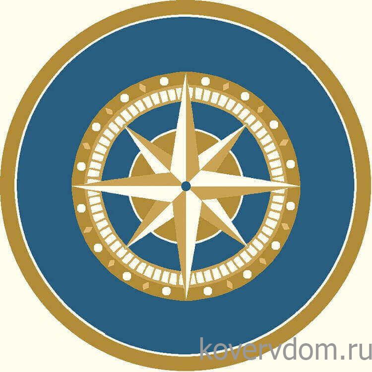 Ковер Морской КРУГ