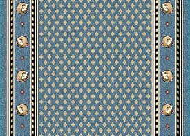 Однотонный эксклюзивная ковровая дорожка с фирменным логотипом голубая