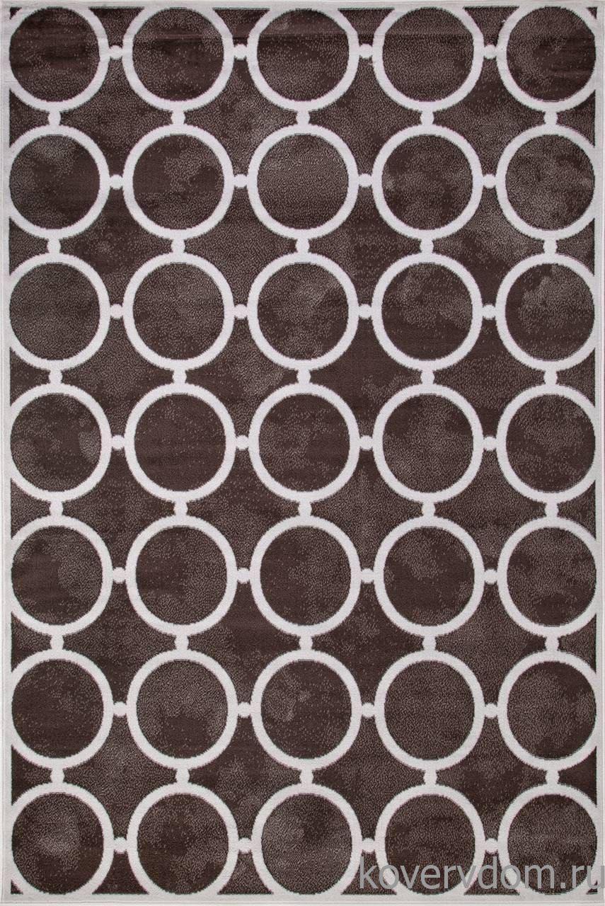 Ковер SIERRA D713 BROWN-CREAM 2