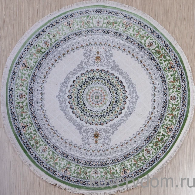 Ковер Amira 4836A D.Blue-L.Grey (зелёный) Круг