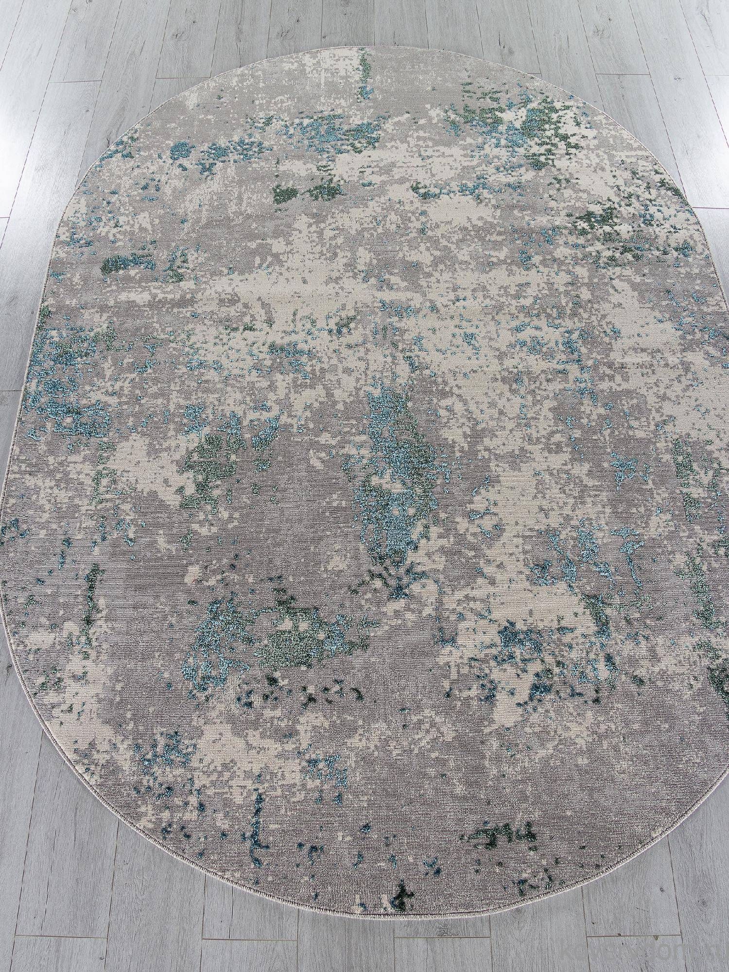 Ковер LIMAN F477 GRAY-BLUE Овал Ковер LIMAN F477 GRAY-BLUE Овал