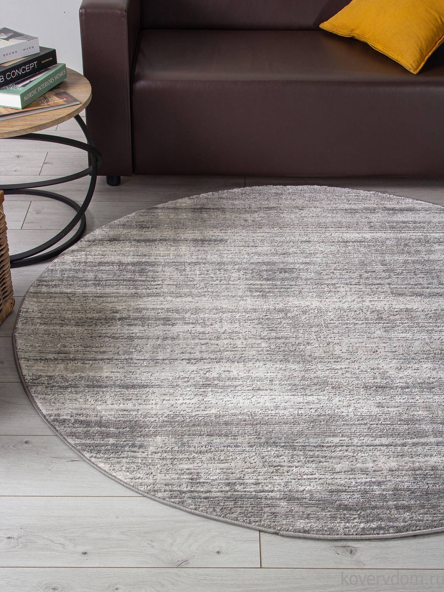 Ковер ARMINA 04077G GREY / GREY Круг Ковер ARMINA 04077G GREY / GREY Круг