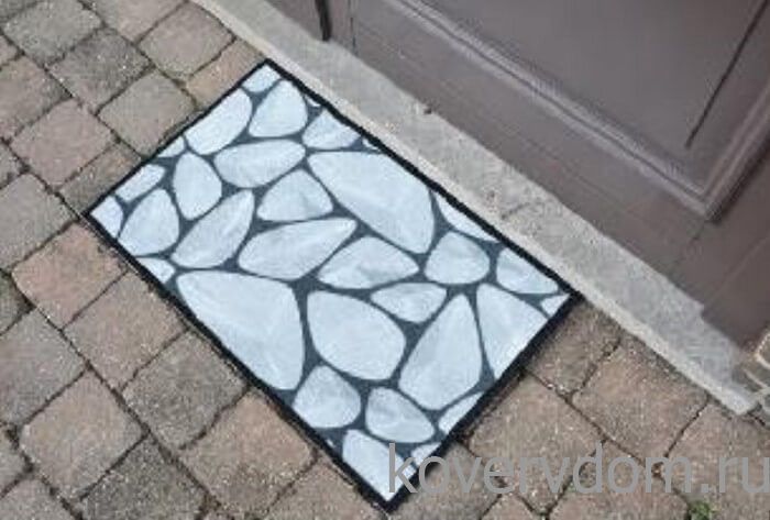 Грязезащитный коврик Modemo 200242 0.5х0.8 серые камни