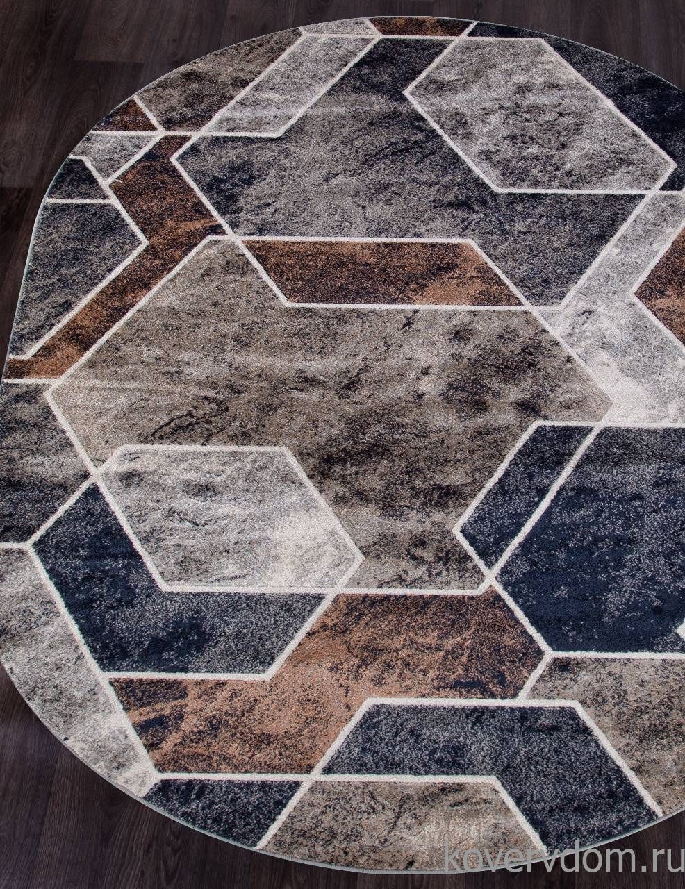 Ковер BOSTON D753 BEIGE-GRAY Овал Ковер BOSTON D753 BEIGE-GRAY Овал