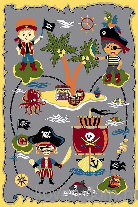 Детский ковер Остров Пиратов MANGO 11060-190