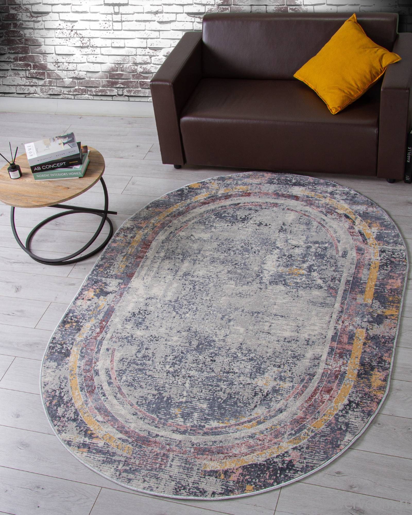 Ковер ZUMMA F258 PINK Овал