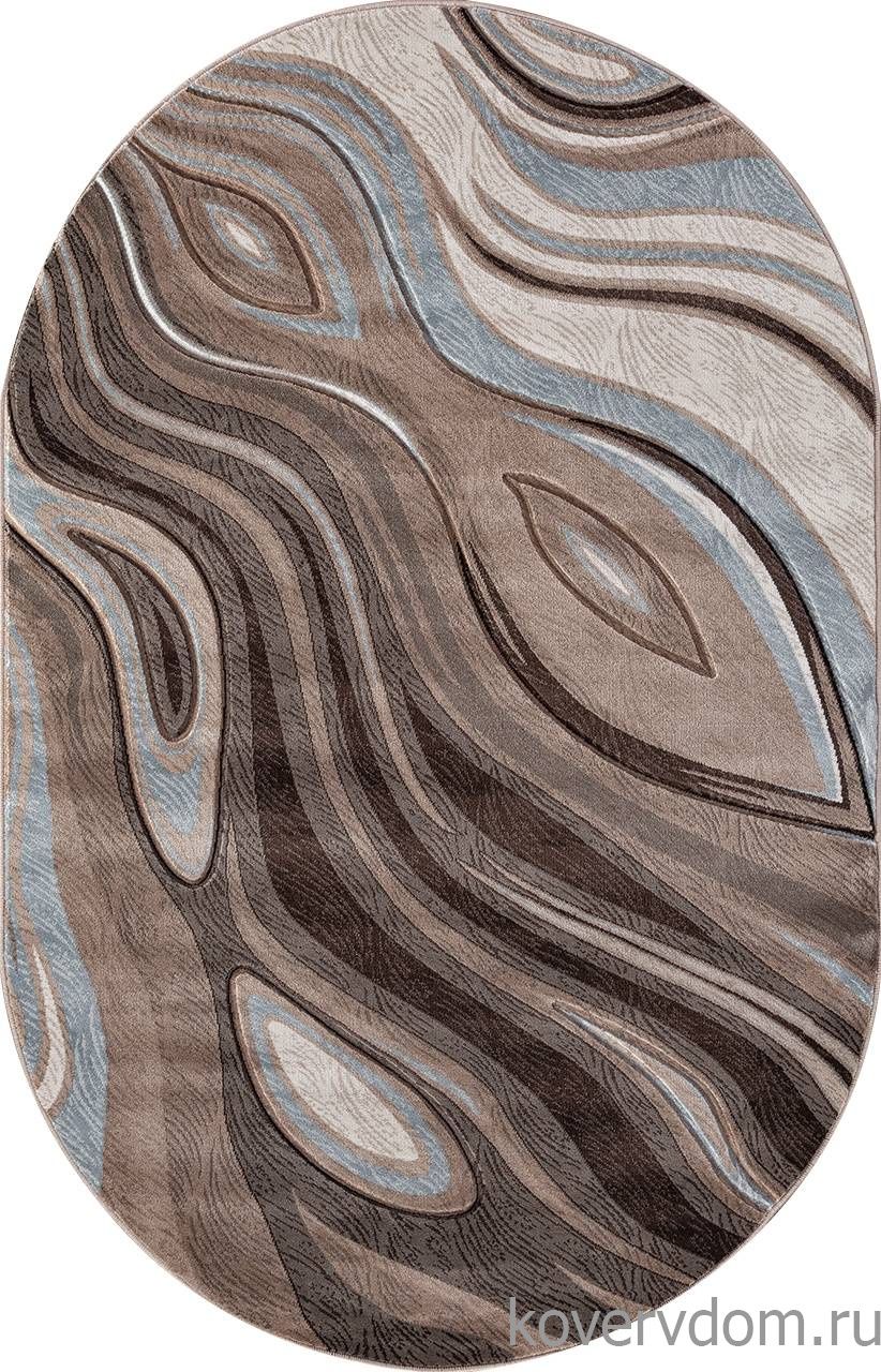 Ковер MEGA CARVING 1385 BEIGE Овал