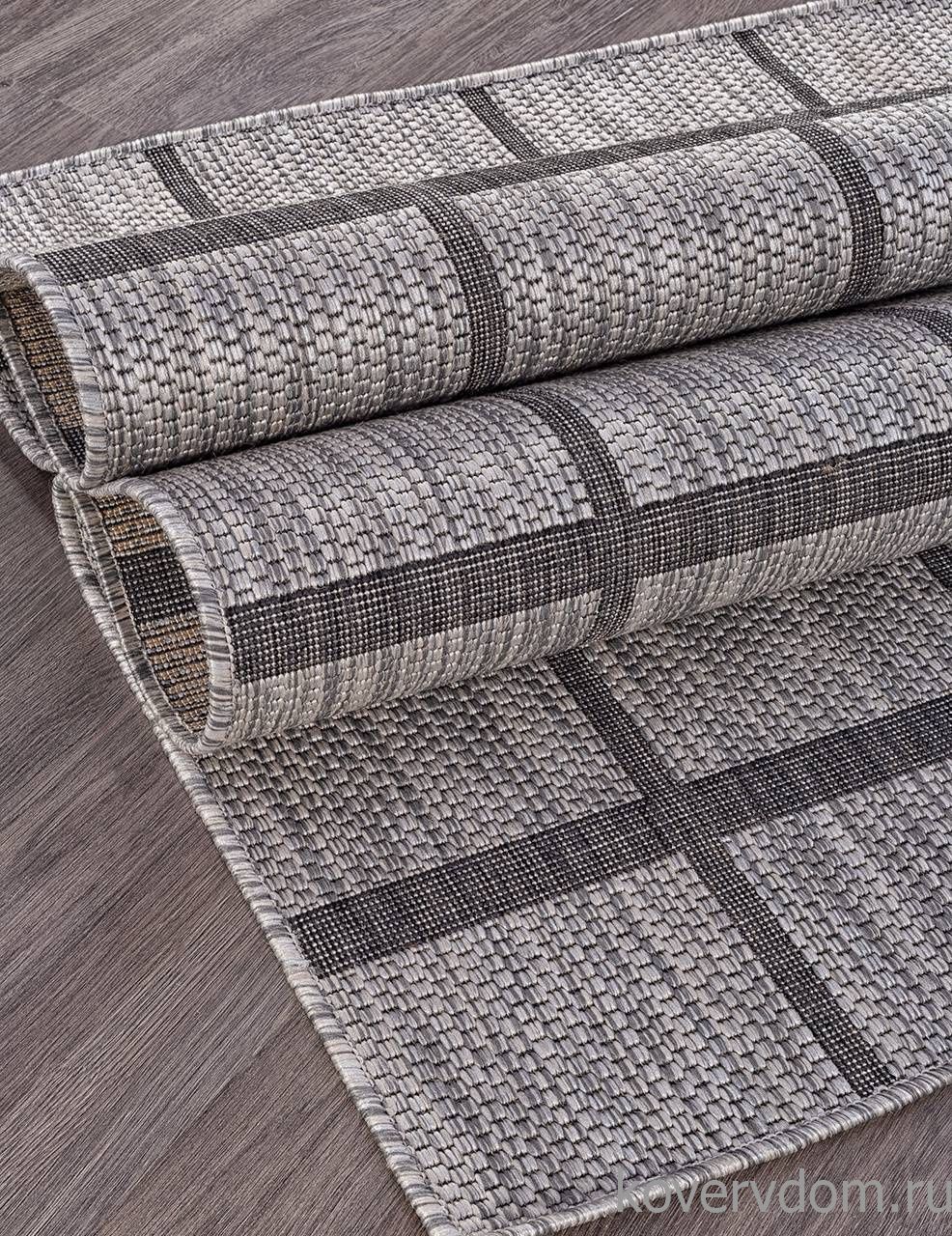 Ковер циновка VEGAS S004 GRAY-BLACK Ковер циновка VEGAS S004 GRAY-BLACK