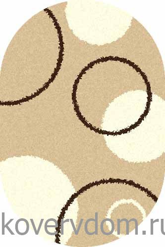 Ковер SHAGGY ULTRA s610 BEIGE Овал