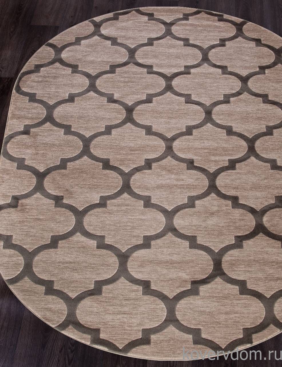 Ковер MEGA CARVING WK d422 BEIGE Овал