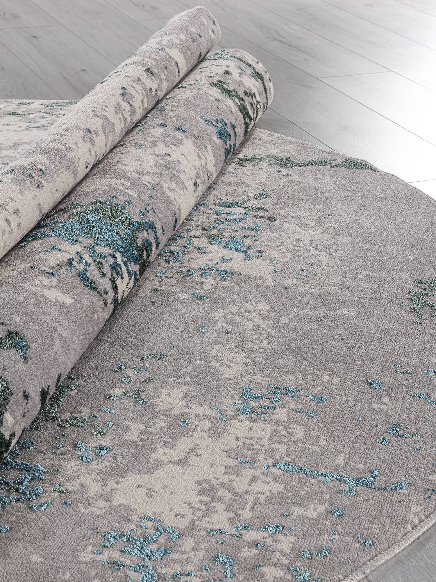 Ковер LIMAN F477 GRAY-BLUE Овал Ковер LIMAN F477 GRAY-BLUE Овал