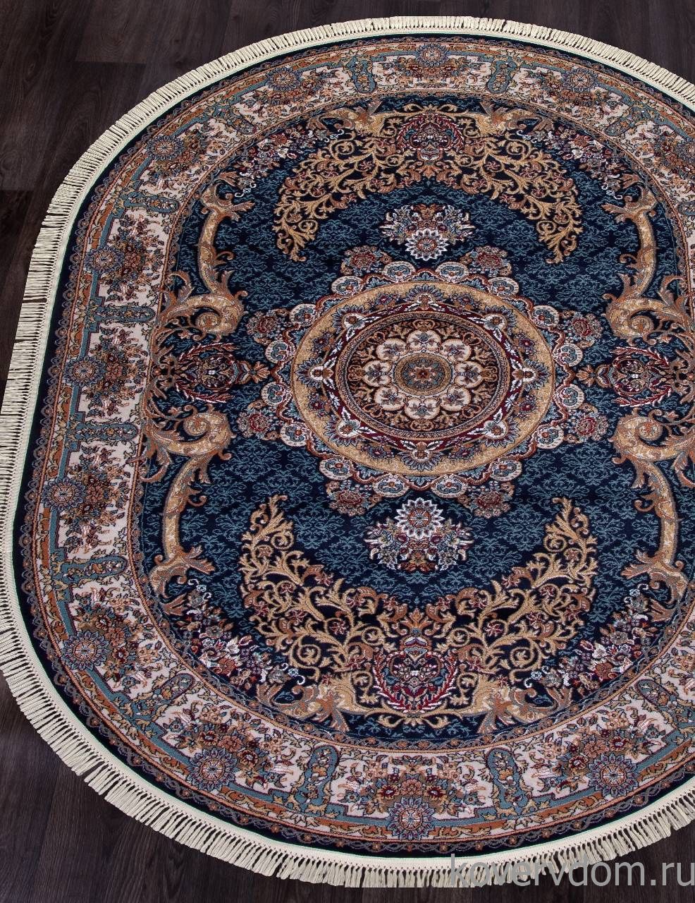 Ковер SHAHREZA D728 DARK NAVY Овал