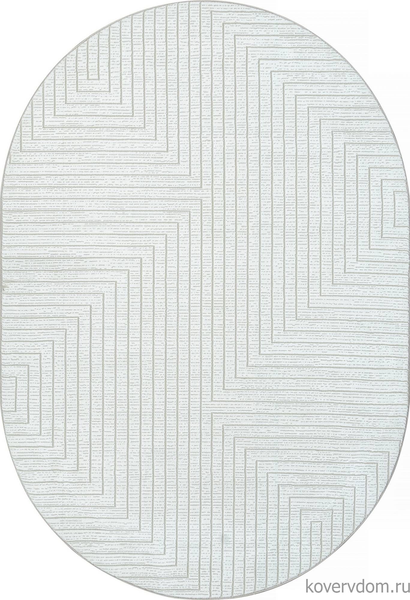 Ковер SIROCCO E256AC WHITE / BEIGE Овал